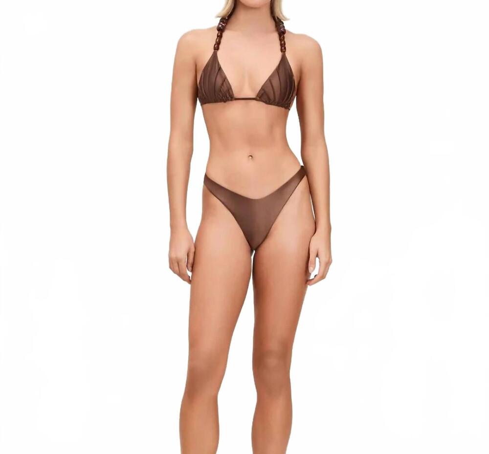 NEW DEVON WINDSOR leni bikini top in cocoa
